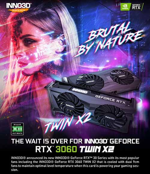 TNC Store Card Màn Hình INNO3D Geforce RTX 3060 Twin X2 OC 12GB